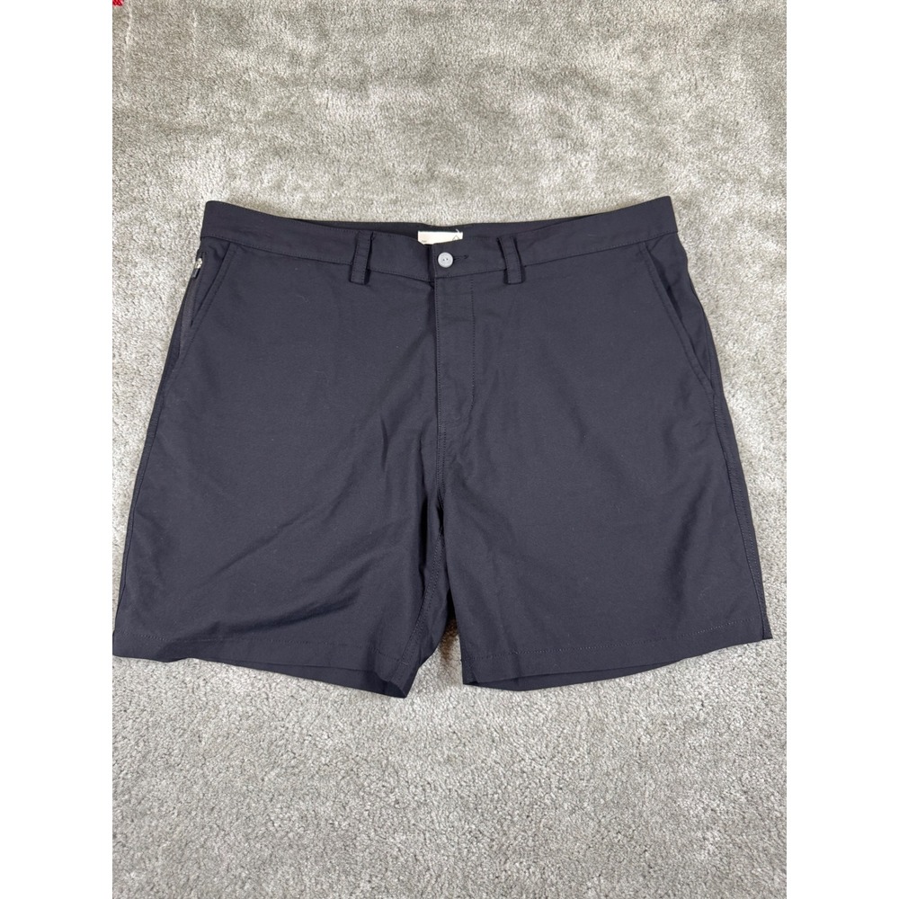 Tasc Performance Mens Black Active Golf Shorts Zipper Pocket Size 38